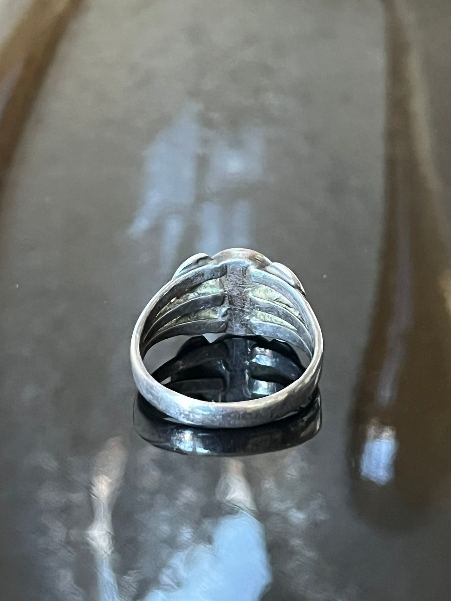 Early Navajo Ring with Spiderweb Turquoise