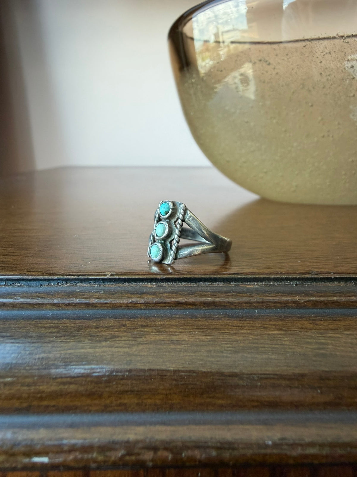 Very Early Navajo Turquoise Ring