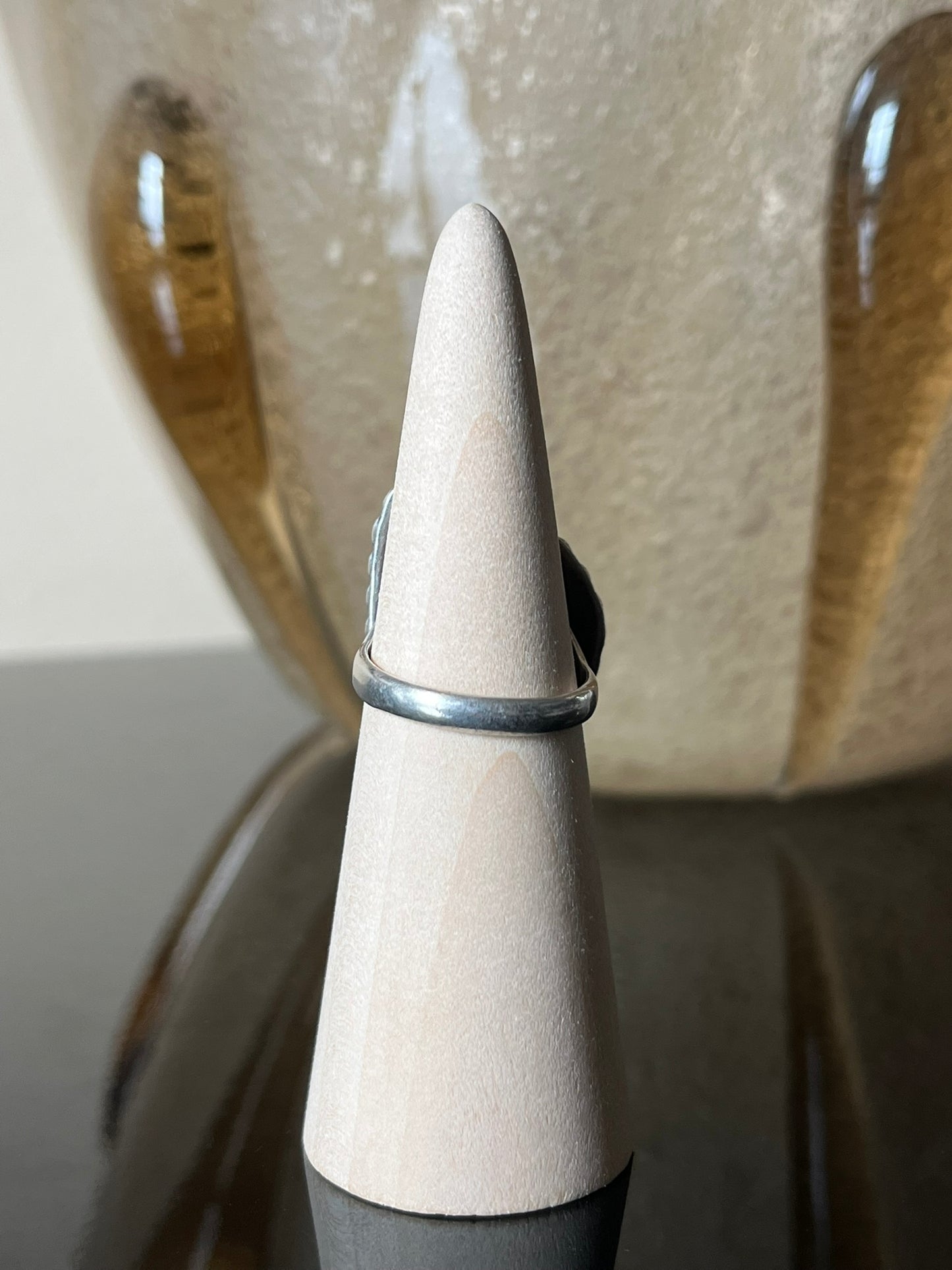 Early Modernist Navajo Silver Wire Triangular Ring