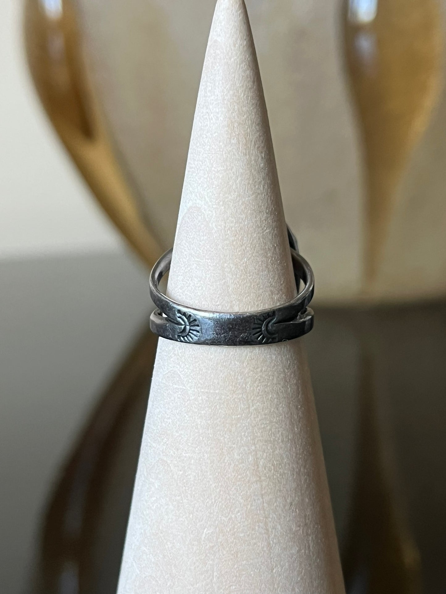 Early Navajo Silver and Turquoise Ring