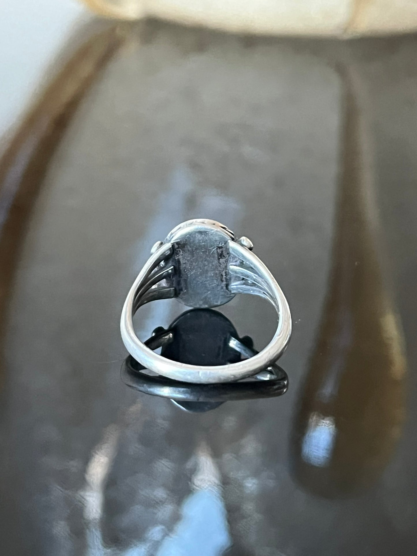 Early Navajo Ring with Cerrillos Turquoise