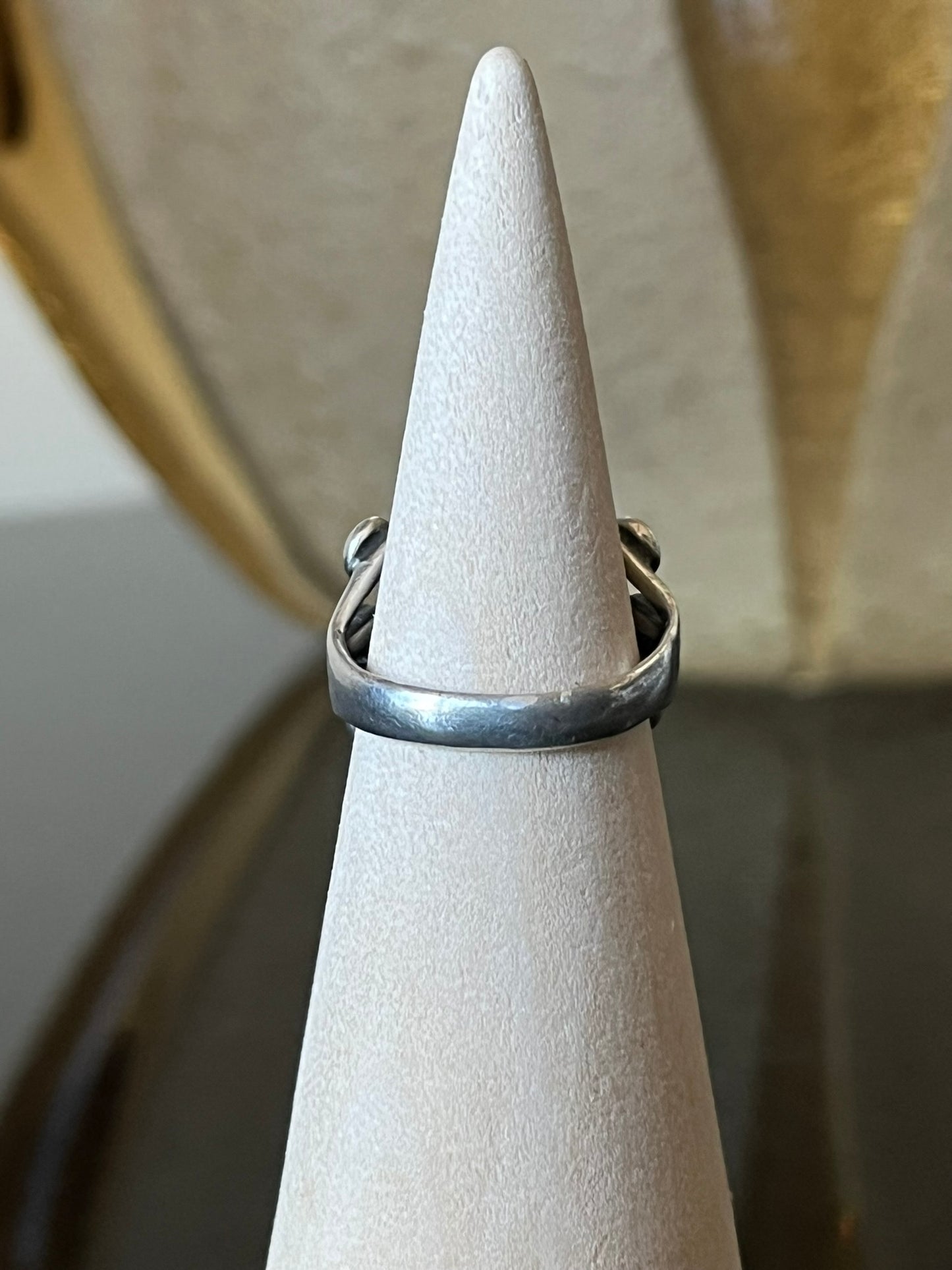 Early Navajo Ring with High Dome Turquoise