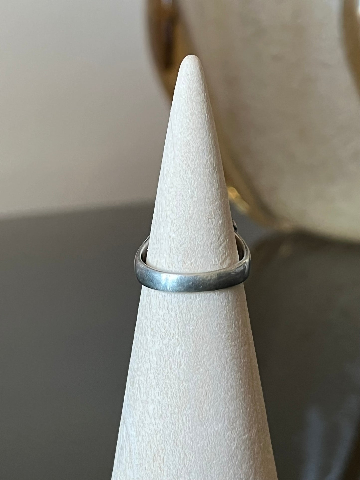 Navajo Ring with Large Elongated Oval Turquoise