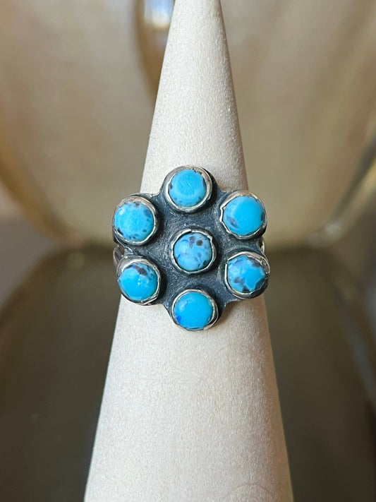 Early Navajo or Pueblo Hubbell Glass Ring