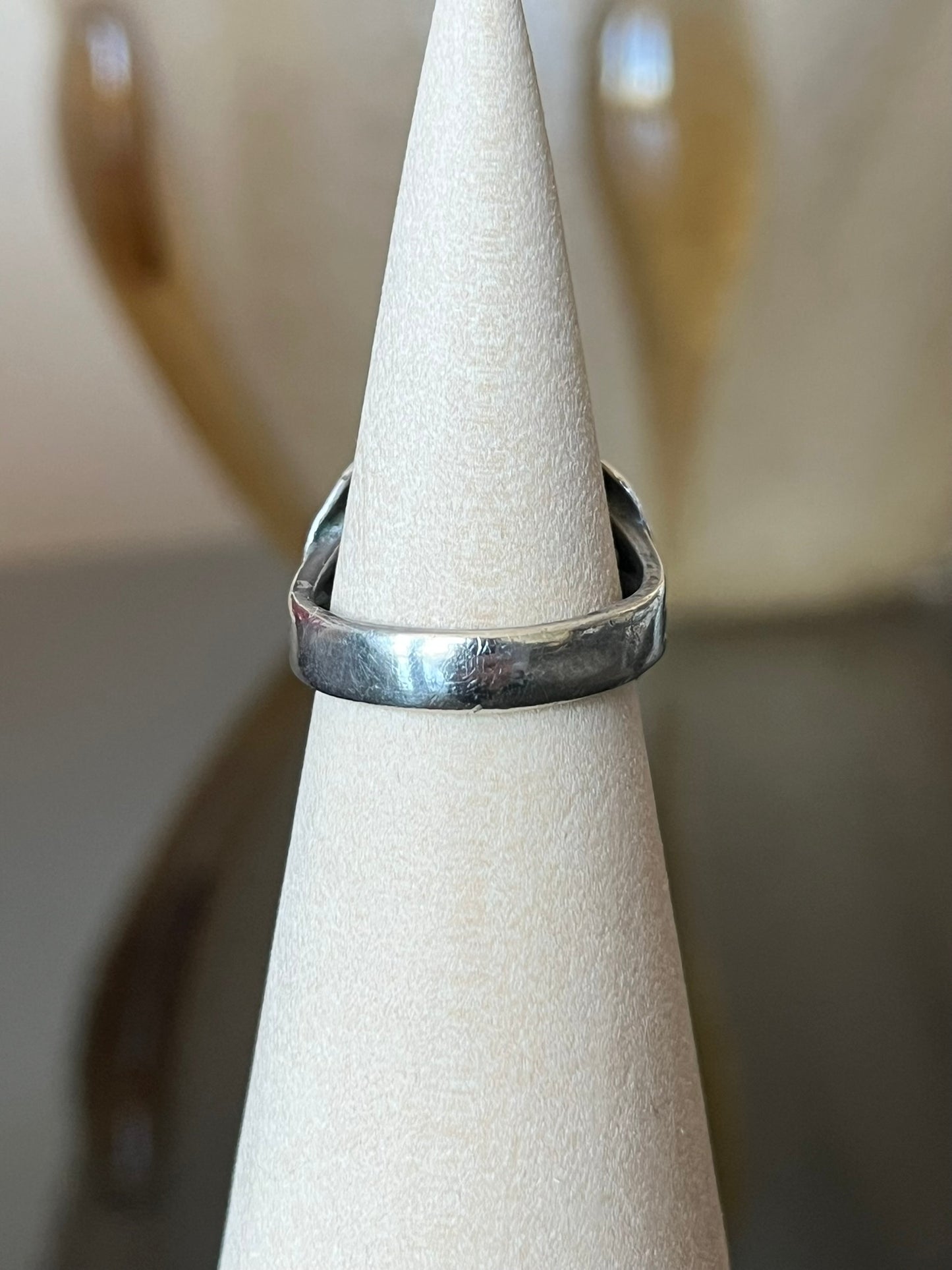 Early Navajo Ring with Large Cerrillos Turquoise
