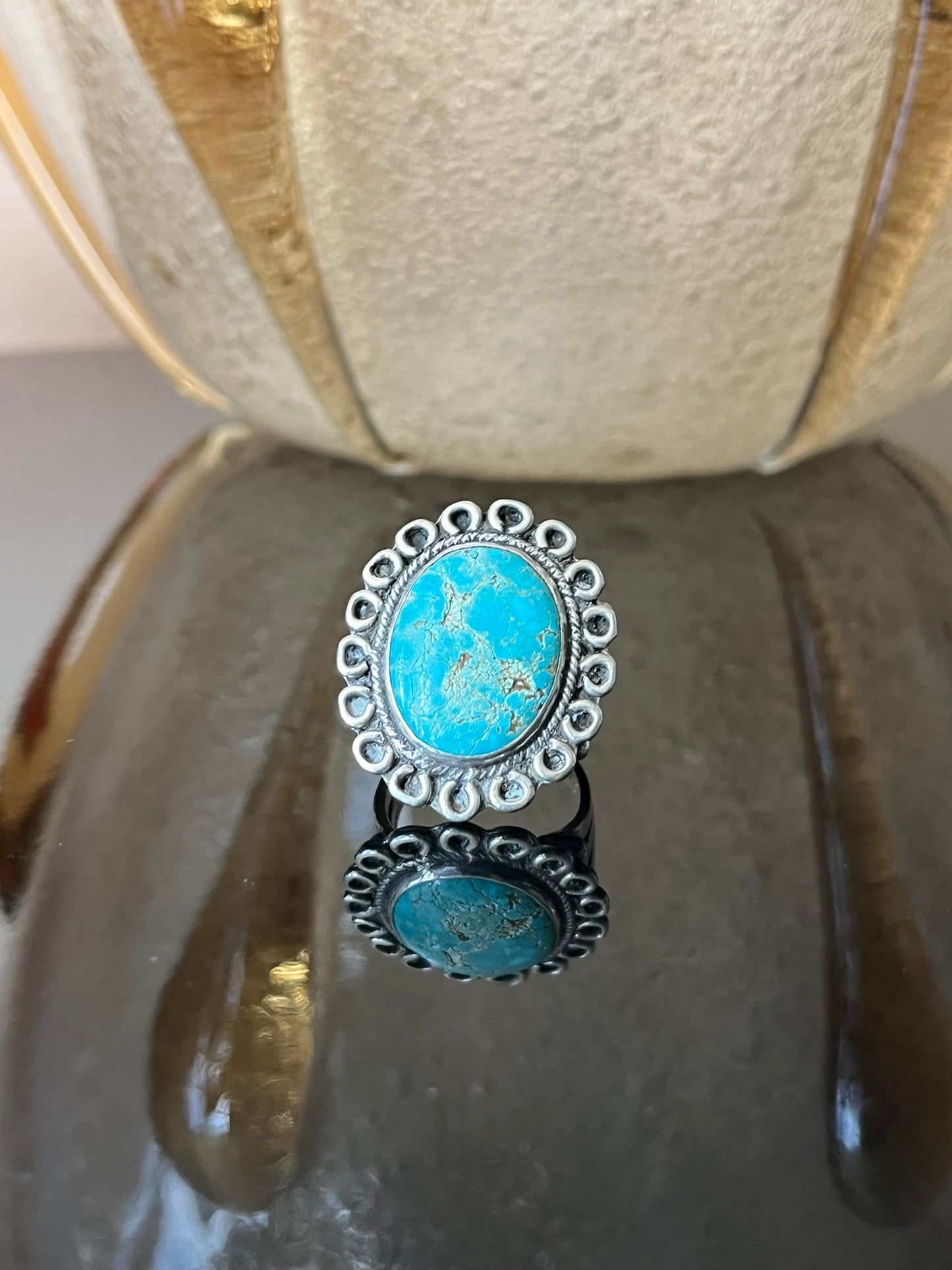 Navajo Silver and Turquoise Ring