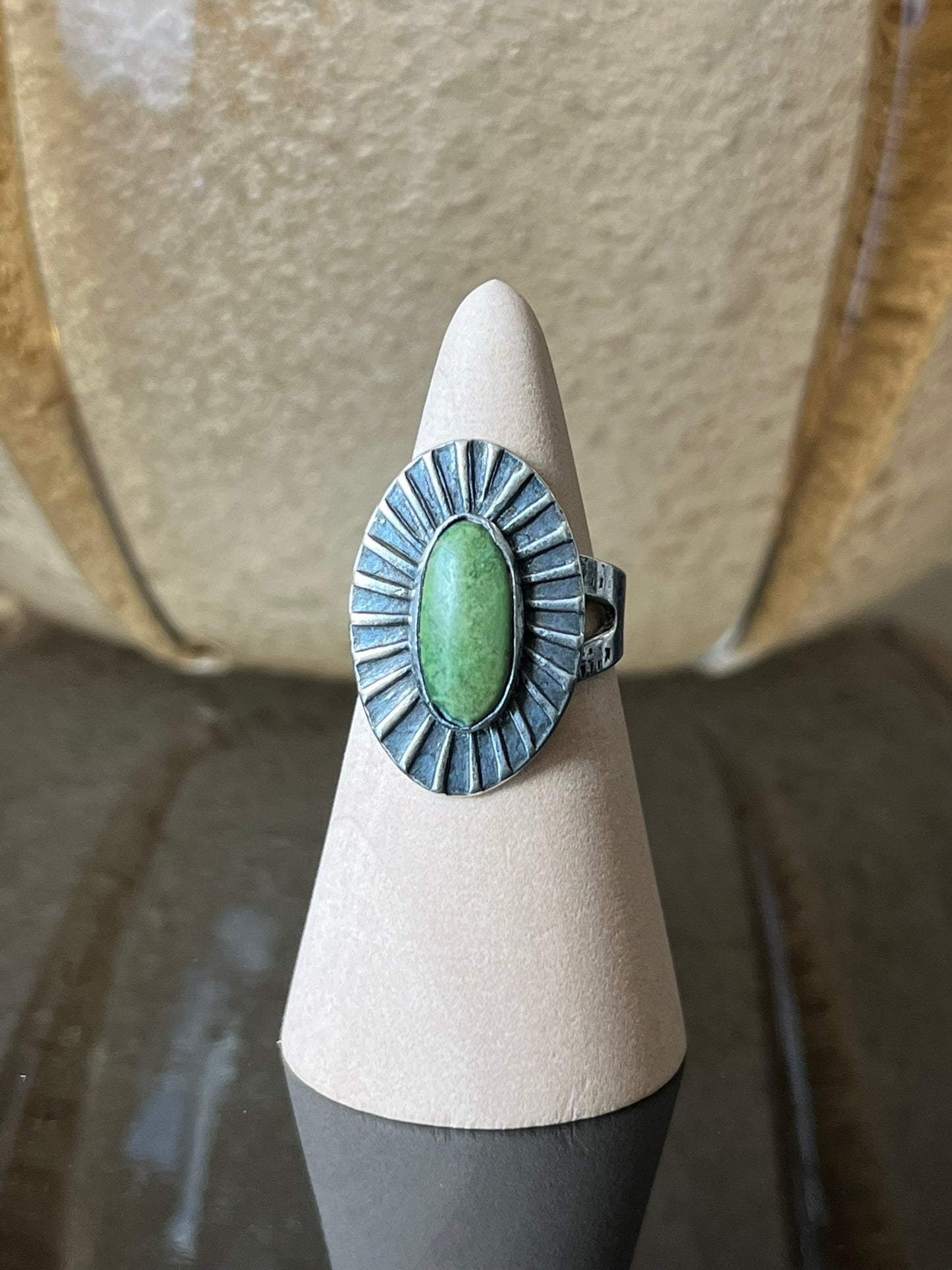 Early Navajo Ring with Chiseled Design