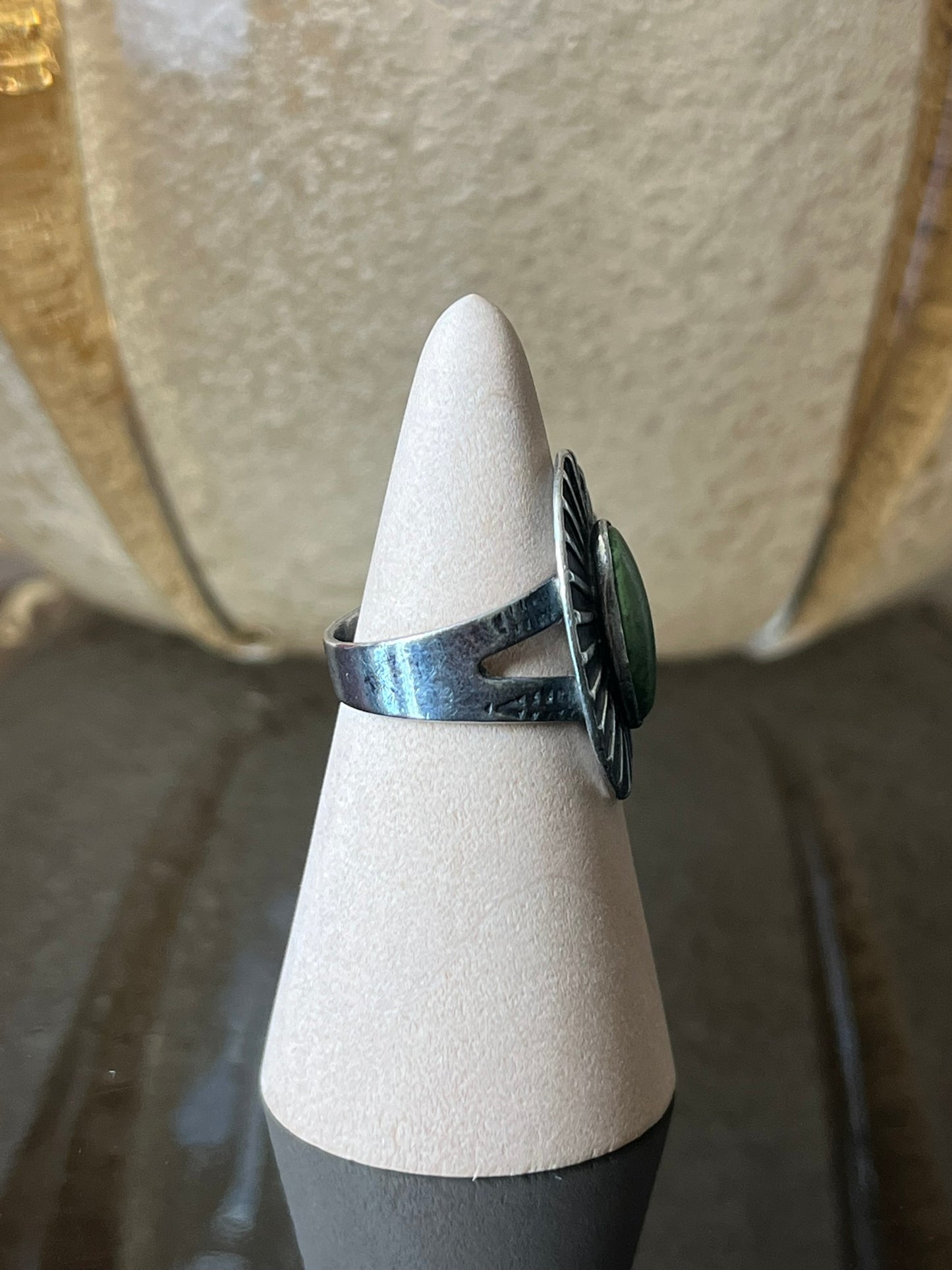 Early Navajo Ring with Chiseled Design