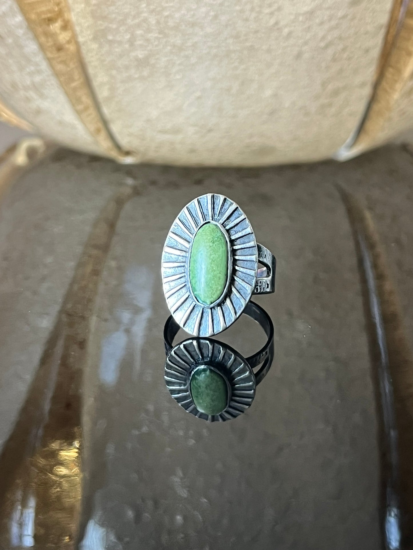 Early Navajo Ring with Chiseled Design