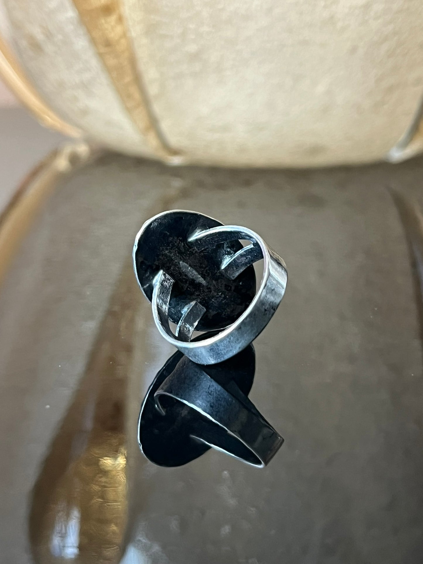 Early Navajo Ring with Chiseled Design