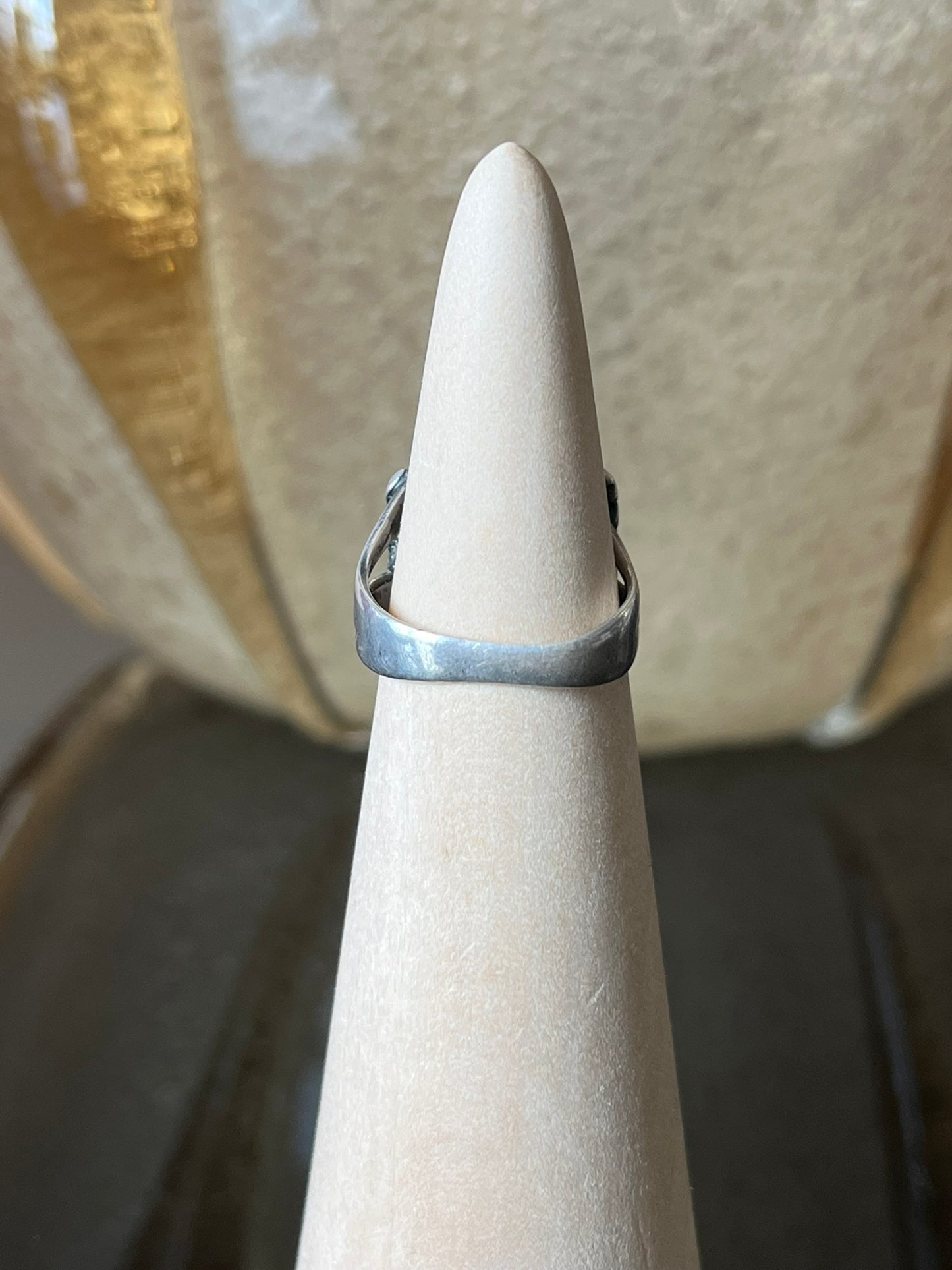 Early Navajo Ring with Small Turquoise