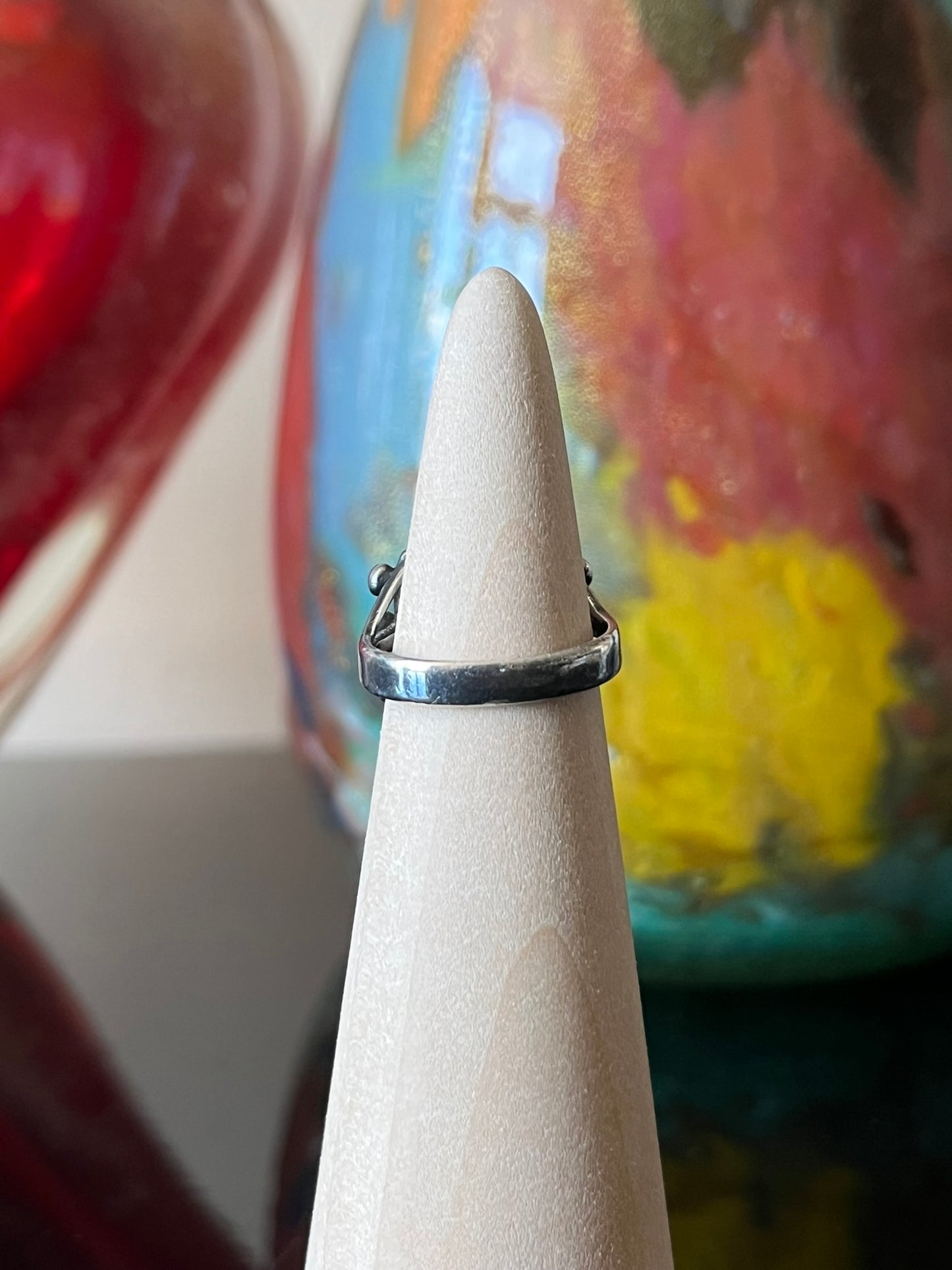 Early Navajo Silver and Turquoise Ring