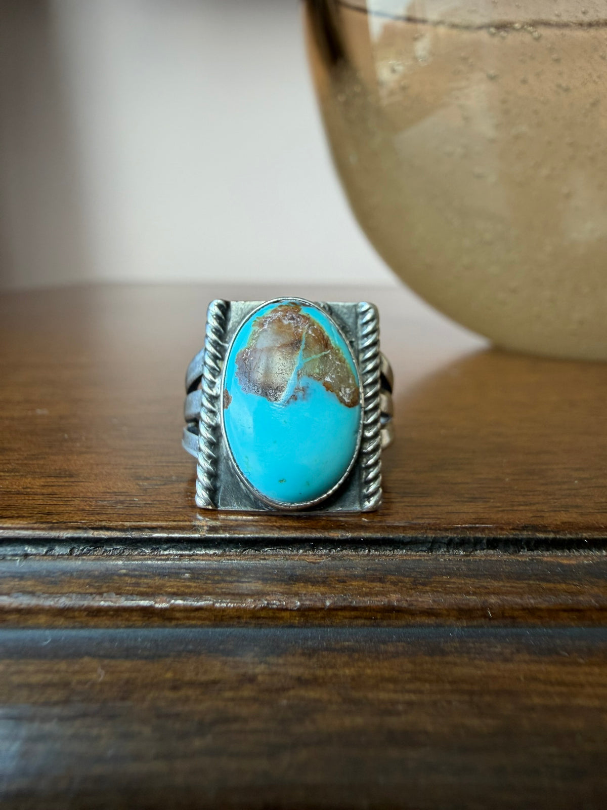 Navajo Silver and Turquoise Ring