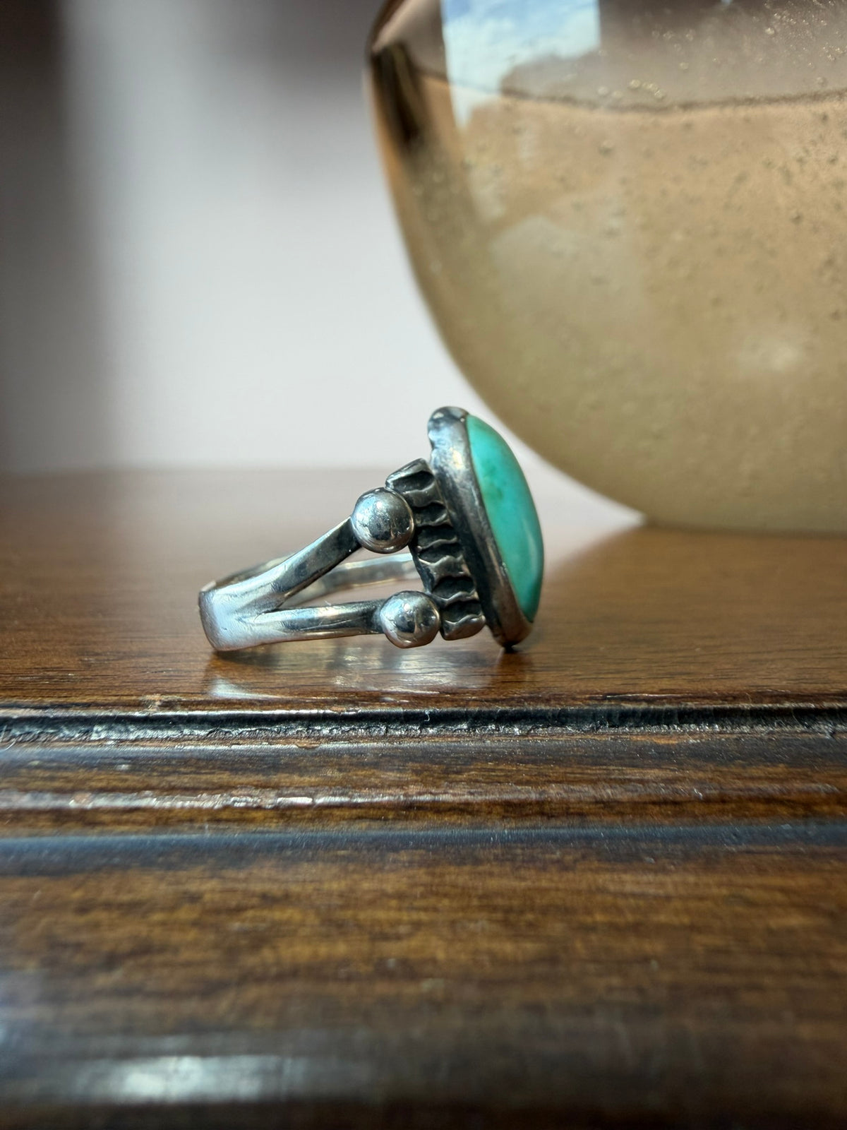Early Navajo Ring with Raindrops