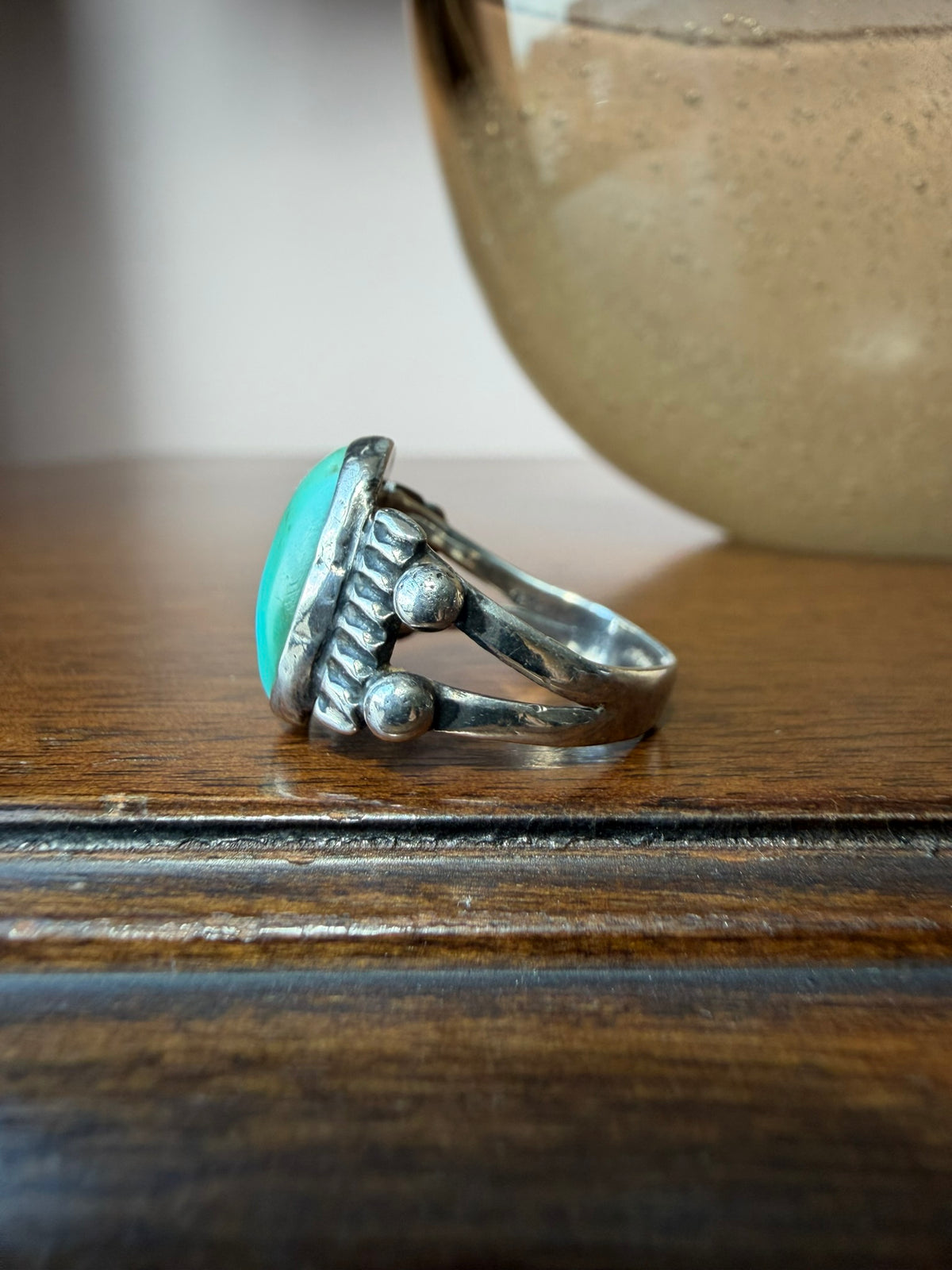Early Navajo Ring with Raindrops