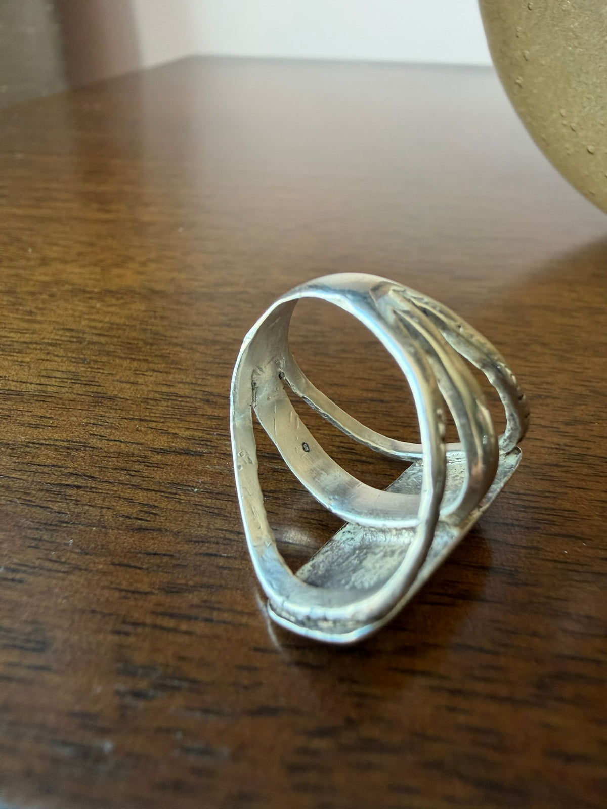 Very Early Navajo Silver and Turquoise Ring