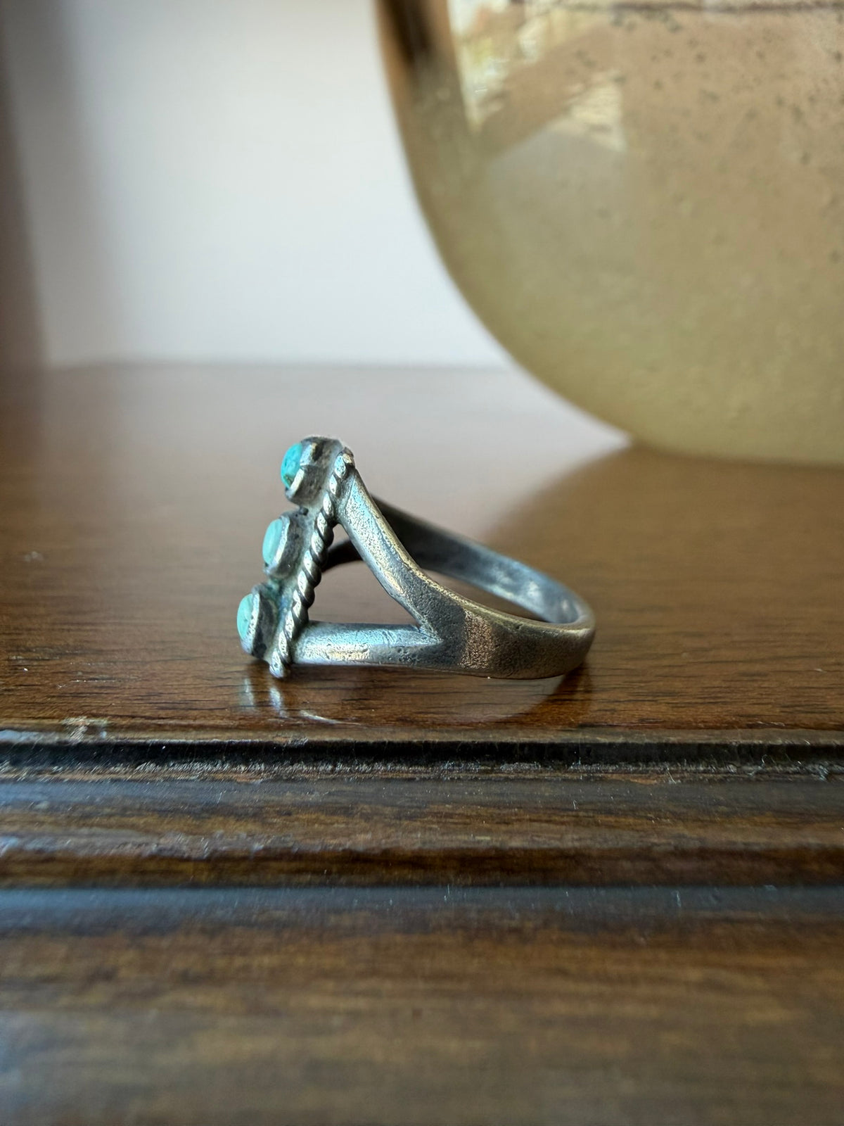 Very Early Navajo Turquoise Ring