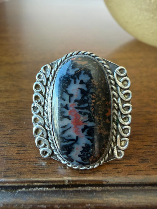 Navajo Fossilized Dinosaur Bone Ring