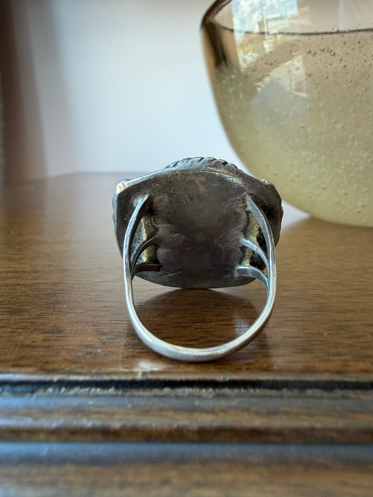 Navajo Fossilized Dinosaur Bone Ring