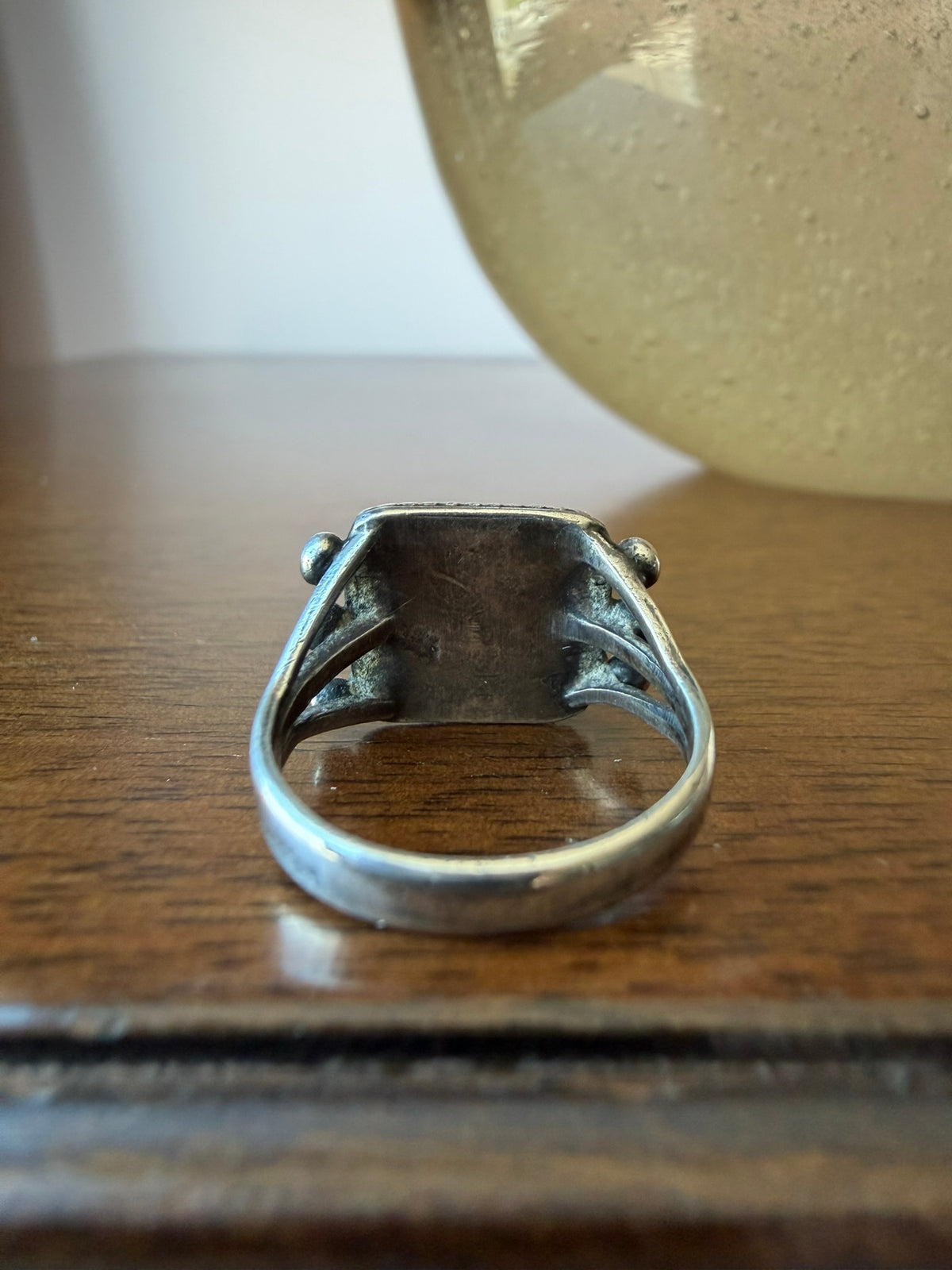 Early Navajo Silver and Turquoise Ring