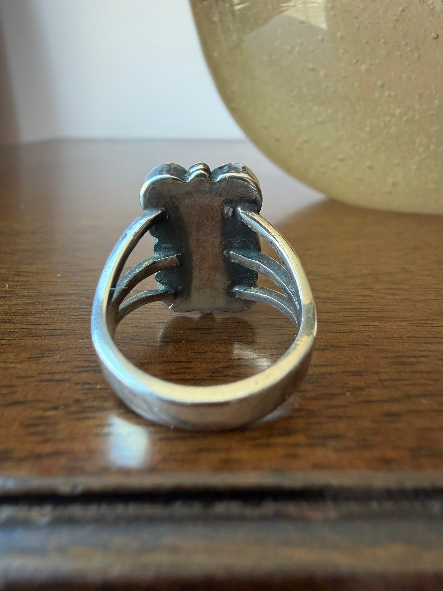 Early Navajo Ring with Cerrillos Turquoise