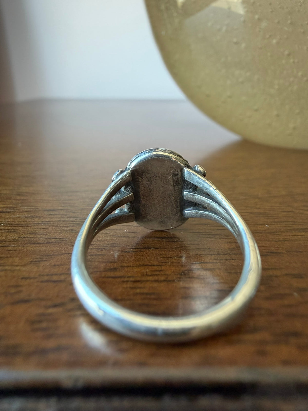 Early Navajo Ring with Cerrillos Turquoise