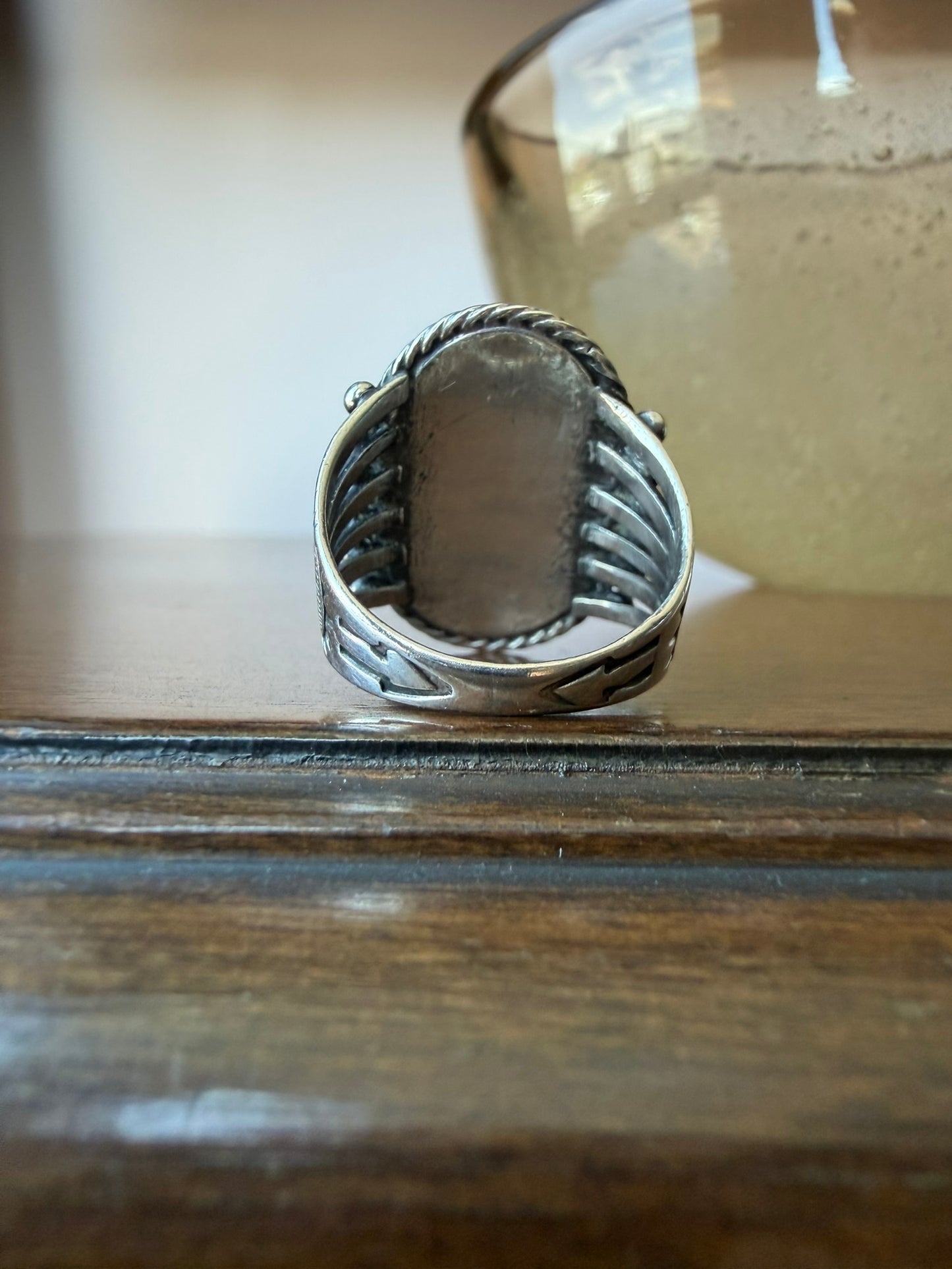 Early Navajo Cerrillos Turquoise Ring