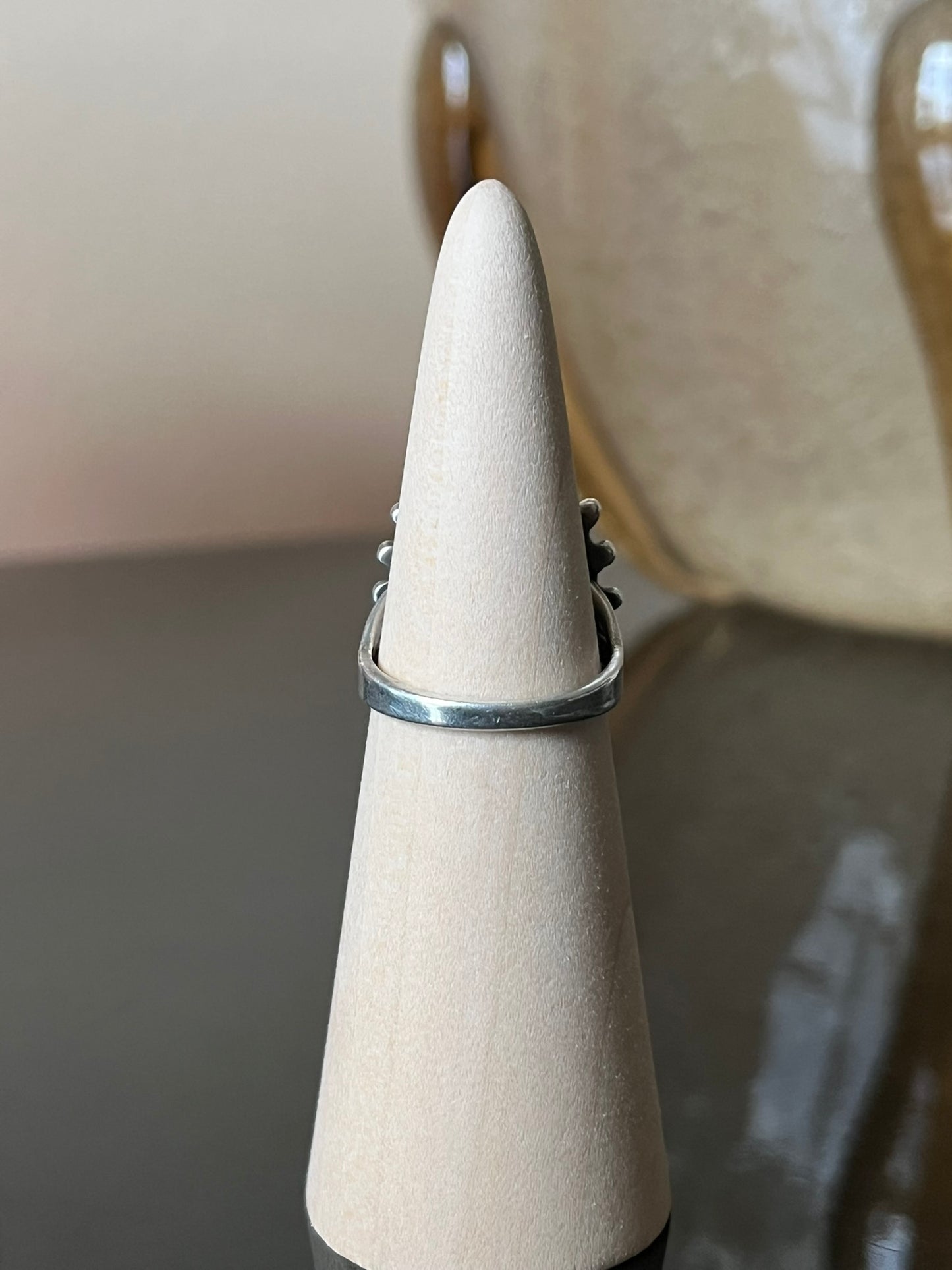 Early Navajo Silver and Turquoise Ring