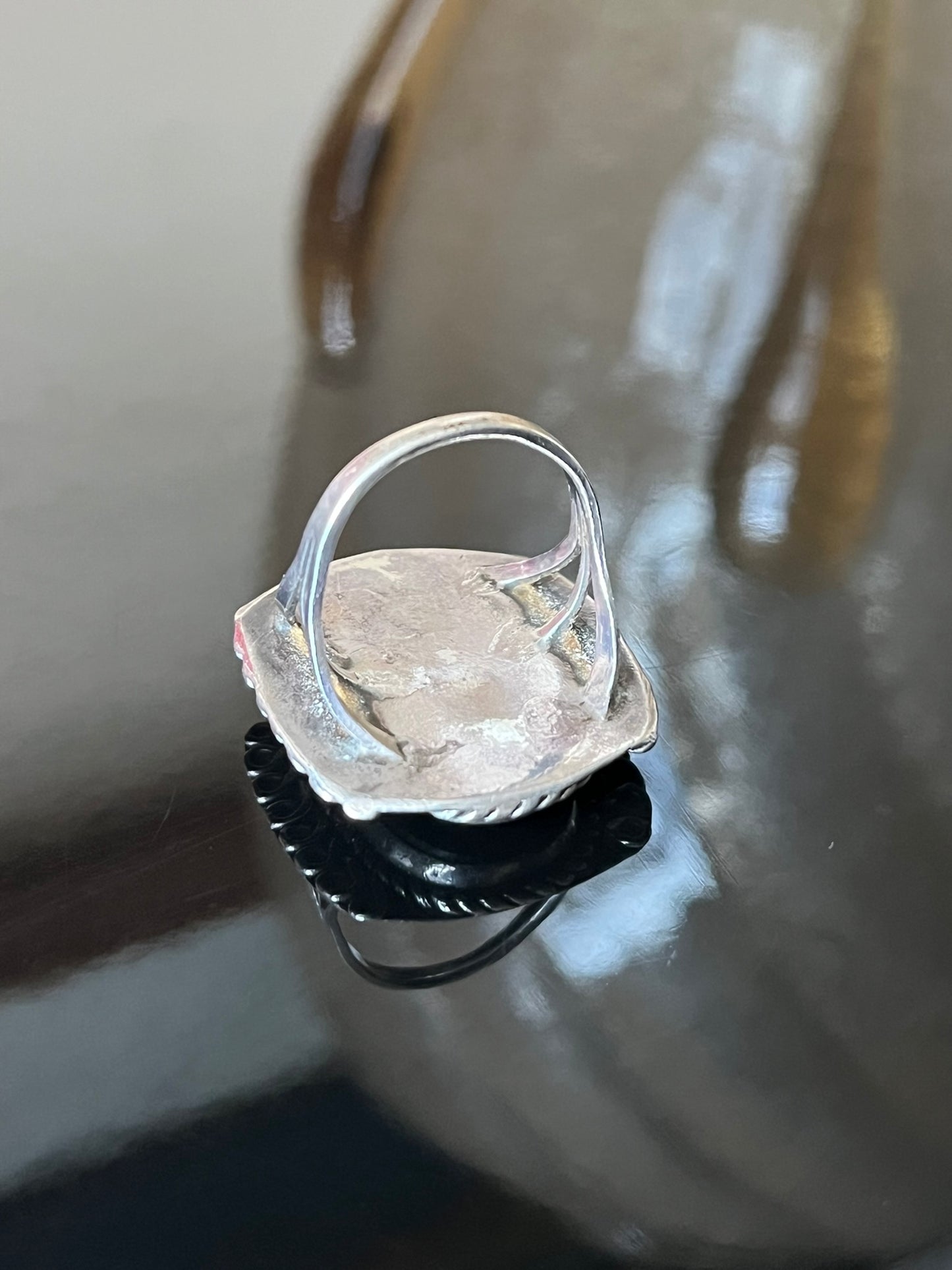 Early Navajo Fossilized Dinosaur Bone Ring