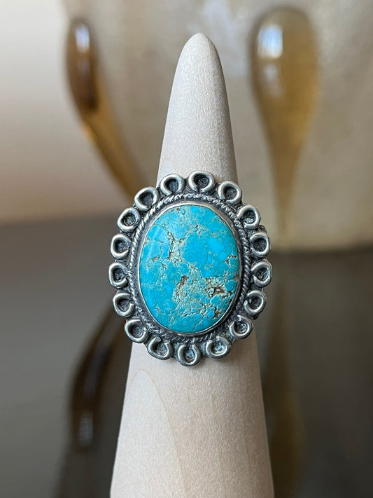 Navajo Silver and Turquoise Ring