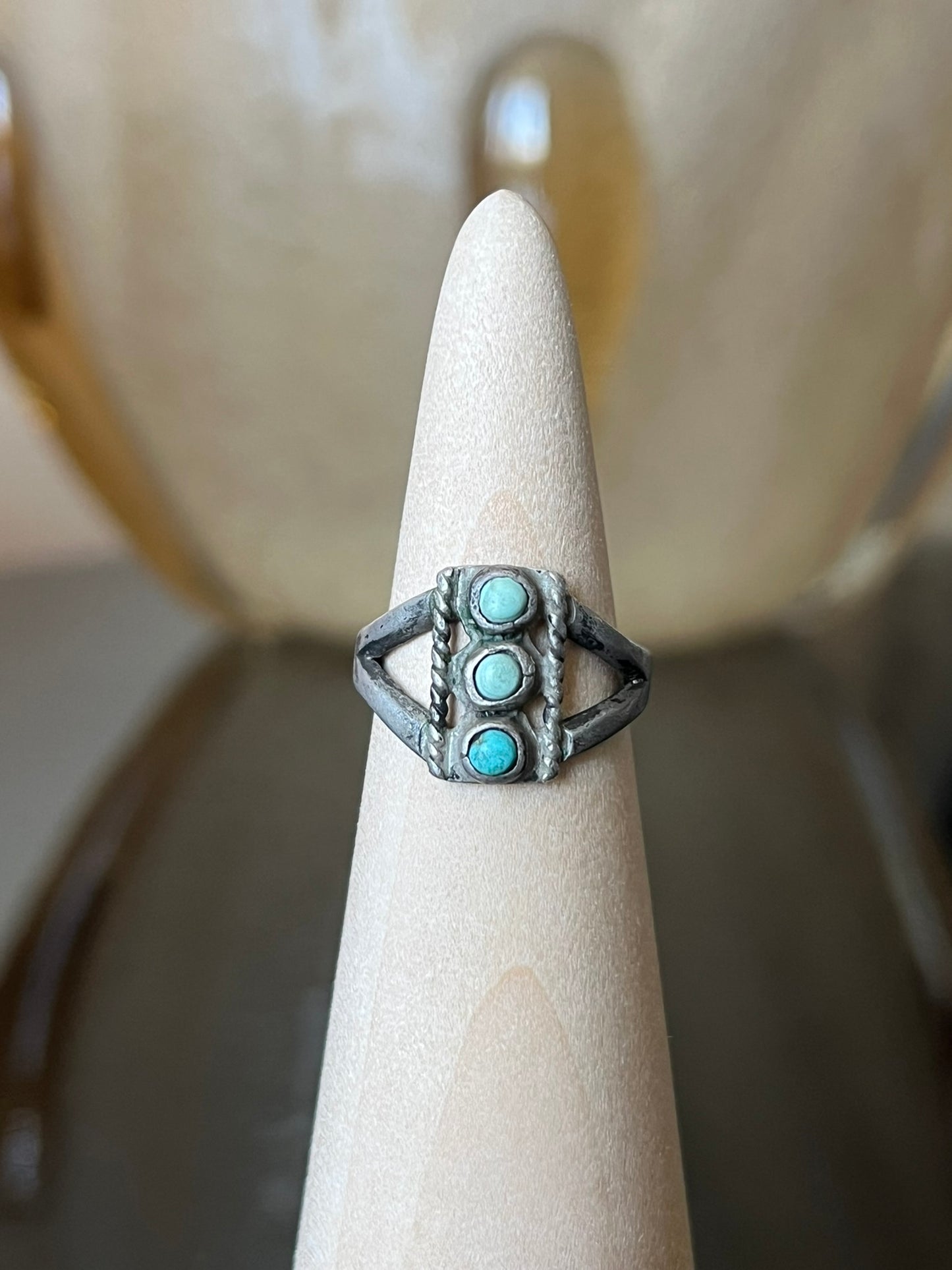 Very Early Navajo Turquoise Ring