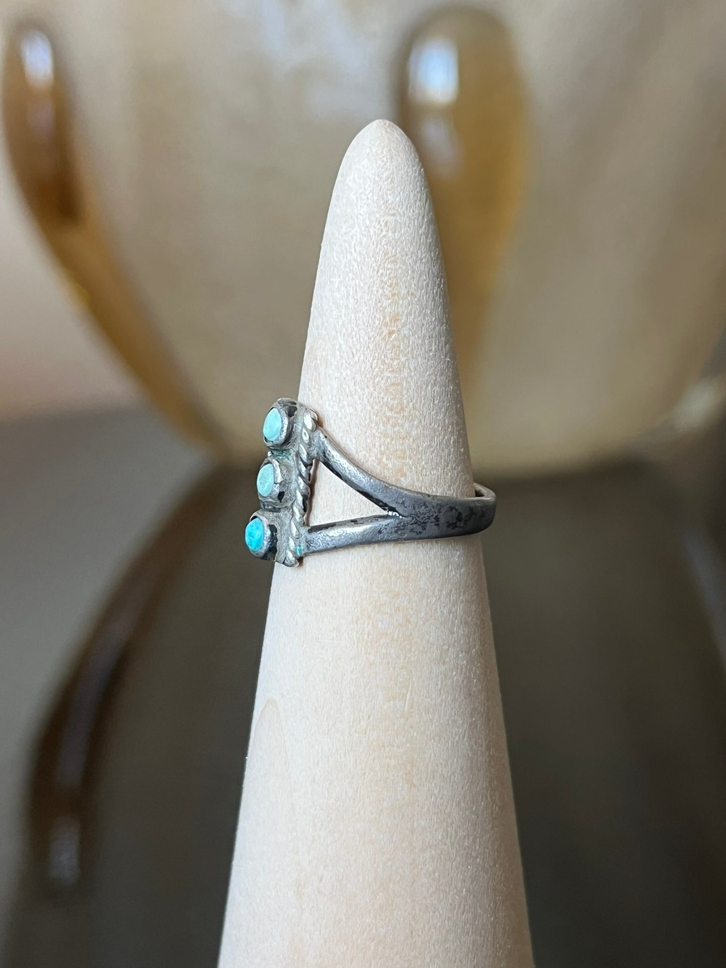 Very Early Navajo Turquoise Ring
