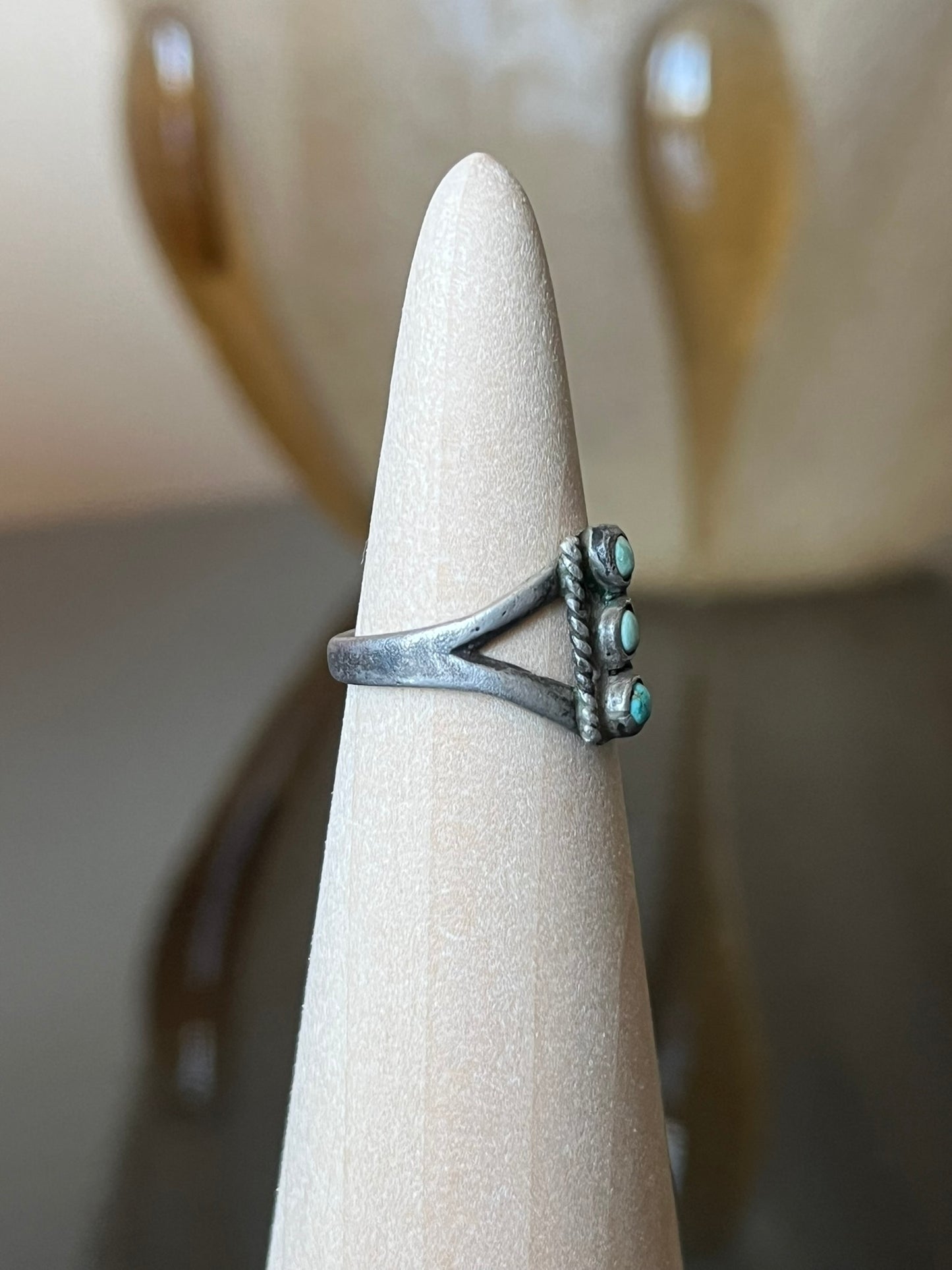 Very Early Navajo Turquoise Ring